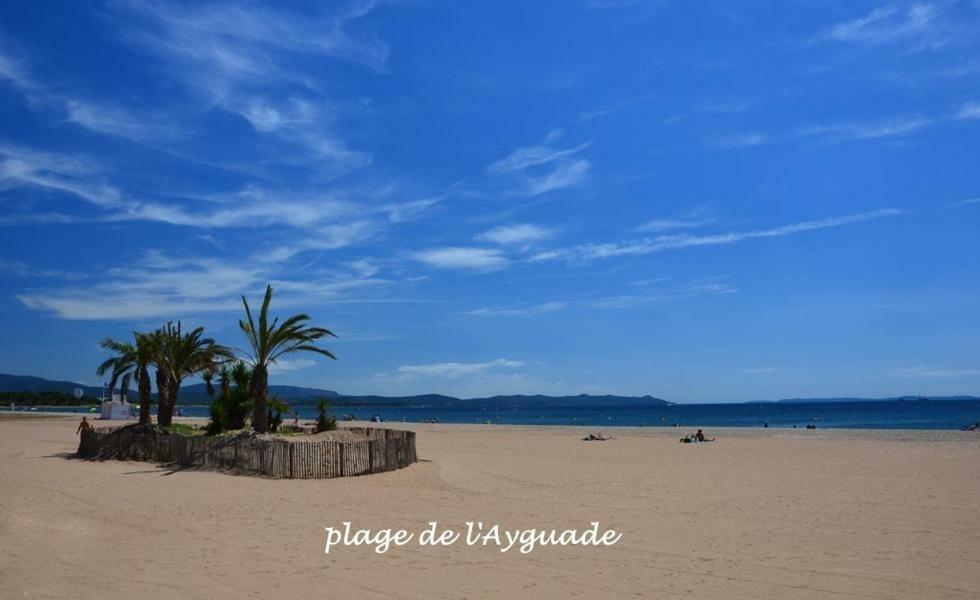 Plage A 400 M Studio Tout Confort Terrasse Clim Parking Hyères Buitenkant foto